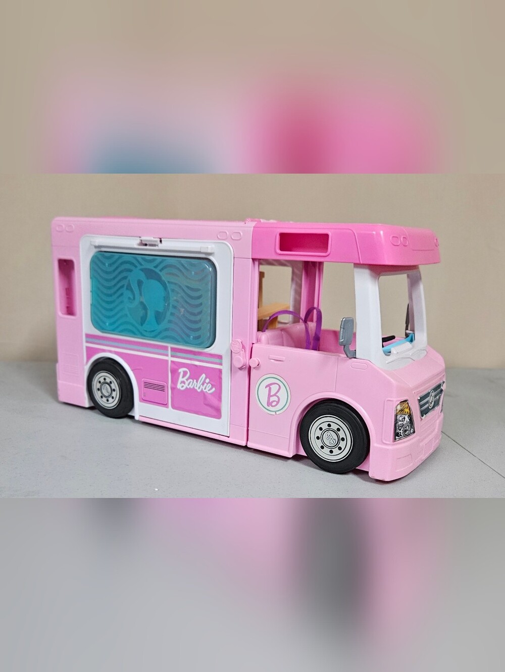 Barbie Dream Camper RV Pop-Up Camper Van Playset Pink Mattel Camper 🚐💖